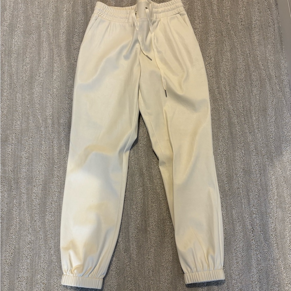 n:PHILANTHROPY Cream Joggers with Elastic Cuffs